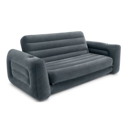 Intex pull-out lounge bench 224 cm vinyl grey