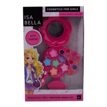 make-up kit with mirror girls pink 17 pcs