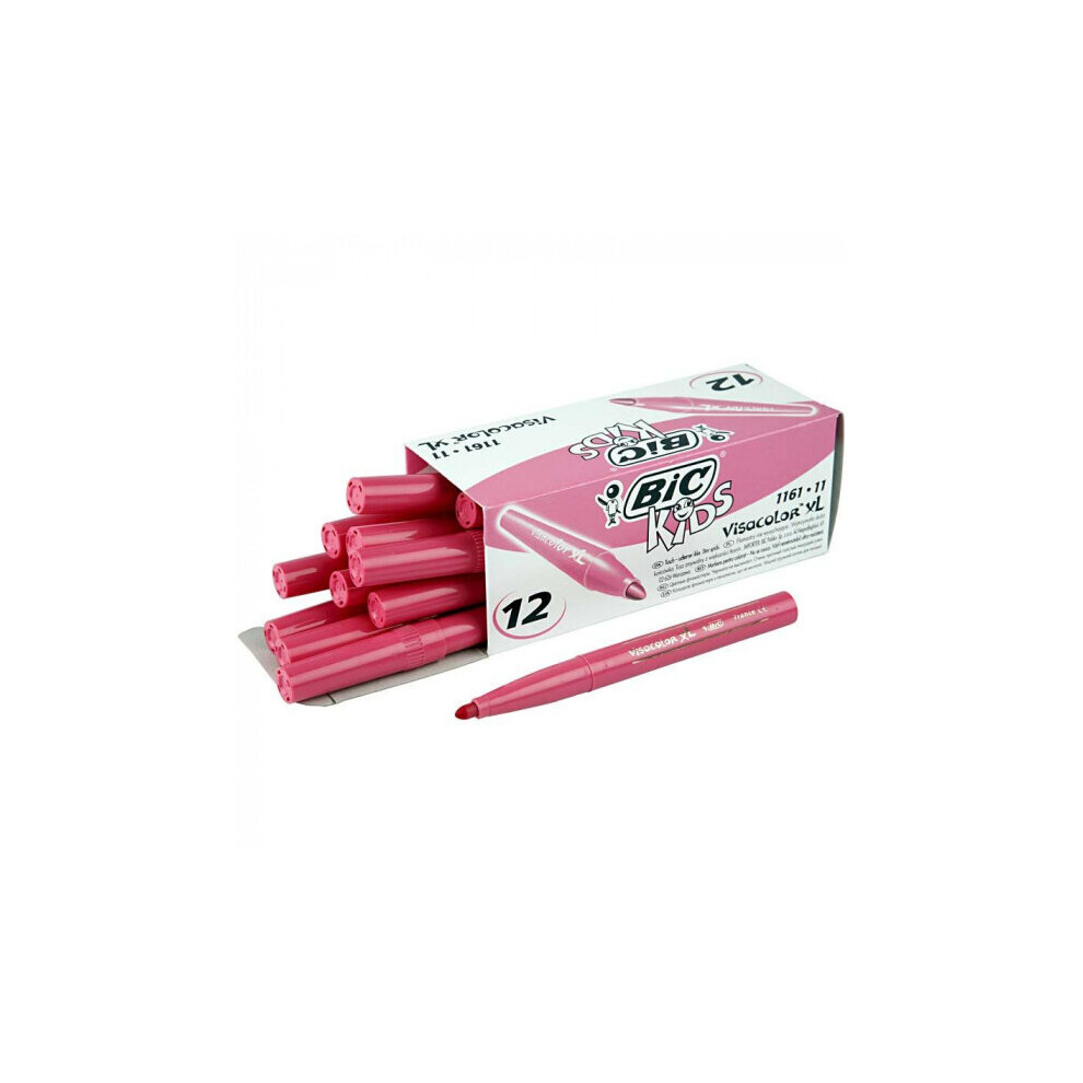 colouring pens Visacolor XL 3 mm pink 12 pieces