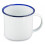 Highlander mug 8.8 x 10.6 cm steel white/blue 280 ml 1