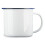 Highlander mug 8.8 x 10.6 cm steel white/blue 280 ml 2
