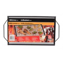 Barbecue rack 40 x 22 cm black