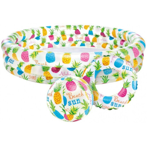 Intex inflatable pool set Fish Bowl 132 x 28 cm 3-piece