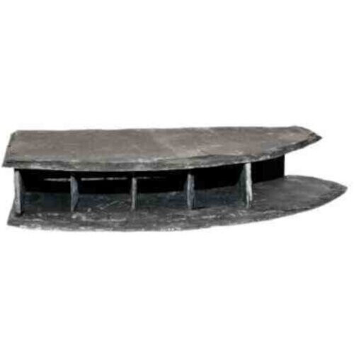 slate Hotel Corner Left Single 24 cm stone grey