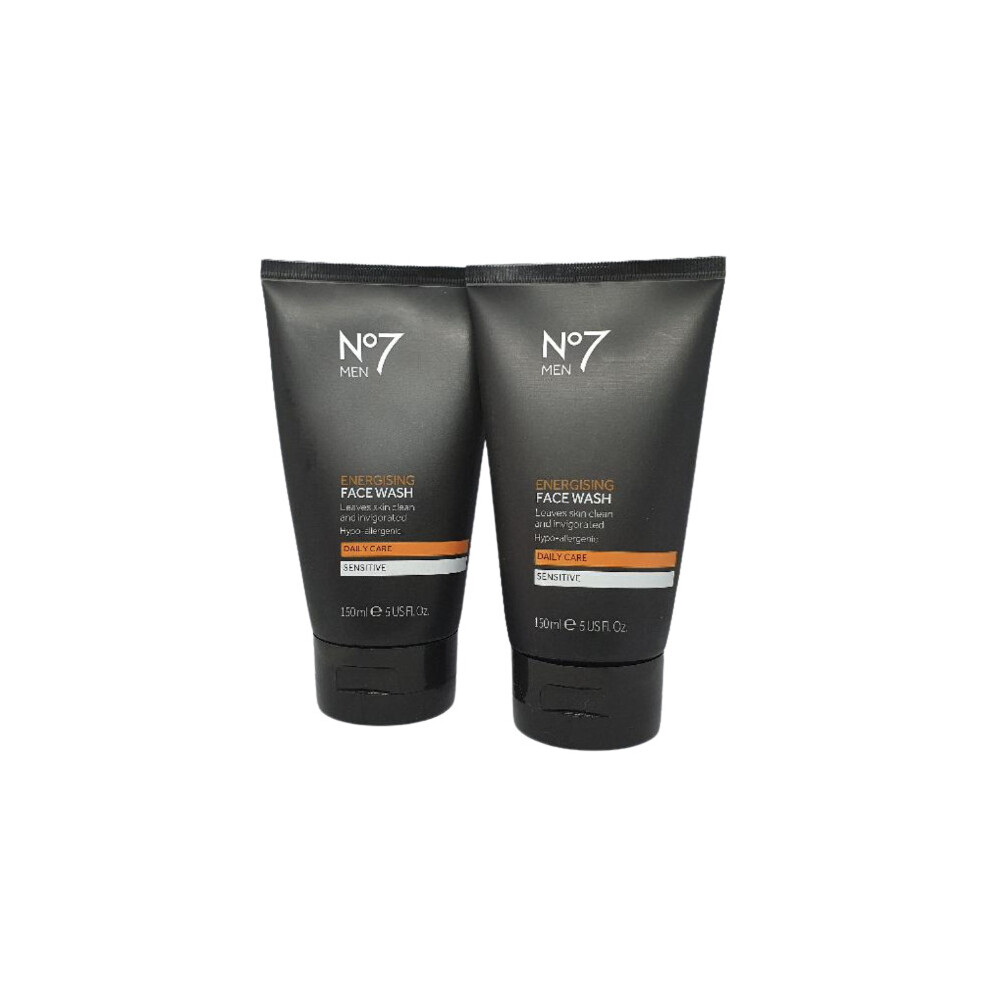 2 x no7 sensitive face wash men 150ml