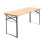 Living And Home (1 Table Only) Wooden Beer Table+2 Bench Set Folding BBQ Outdoor 3