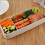 (Beige) 3 Layer Lunch Box Spoon Dinnerware Bento Box Food Storage Container Microwave UK 4
