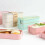(Beige) 3 Layer Lunch Box Spoon Dinnerware Bento Box Food Storage Container Microwave UK 2