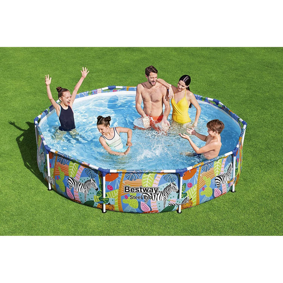 Round Frame Swimming Pool Above Ground For Kids & Adults Garden Patio