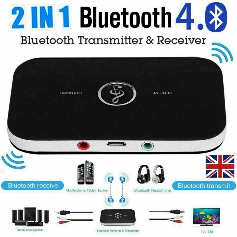 Bluetooth 5.0 Wireless Receiver Transmitter Hifi Rca To 3.5Mm Aux Audio Adapter 699924226490