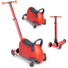 Yvolution Red Y Glider Luna 5 in 1 Kids Ride on Scooter