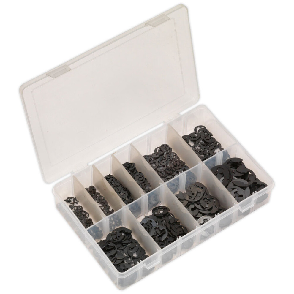 Sealey Ab013er E-Clip Retainer Assortment 800Pc Imperial