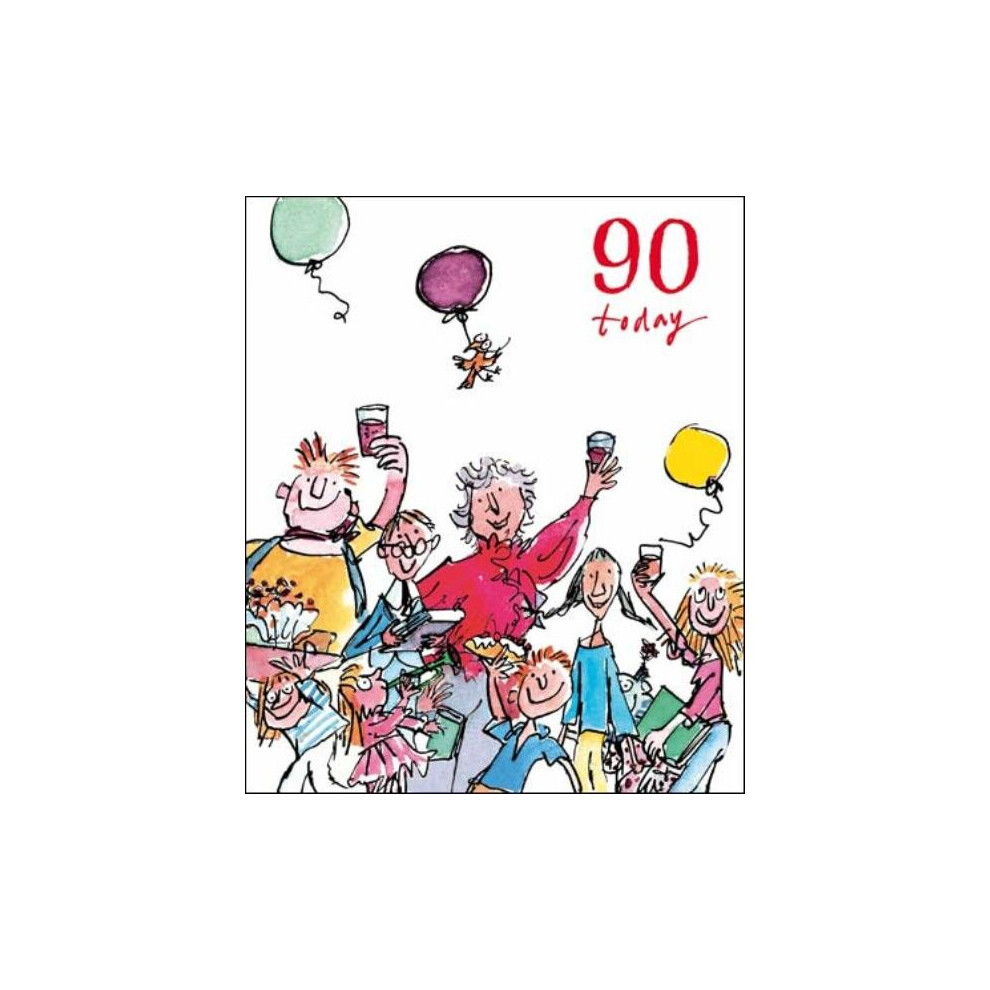 Woodmansterne Quentin Blake 90Th Birthday Greeting Card Popular Range Greetings Cards