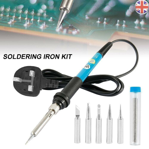 60W Adjustable Temp Soldering Iron Kit Electronics Welding Solder 1