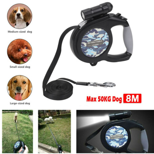 50KG Large Dog Lead Leash Strong Retractable Extendable  8M SHIP 2