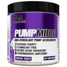 EVLution Nutrition, PumpMode, Non-Stimulant Pump Accelerator, Furious Grape, 6,14 oz (174 g)