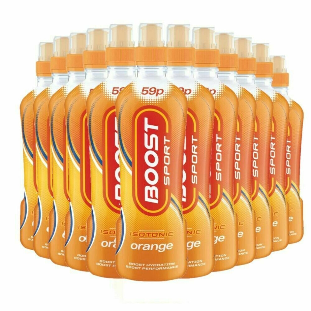Boost (Orange) Sport Isotonic Energy Drink 12X500ml Orange