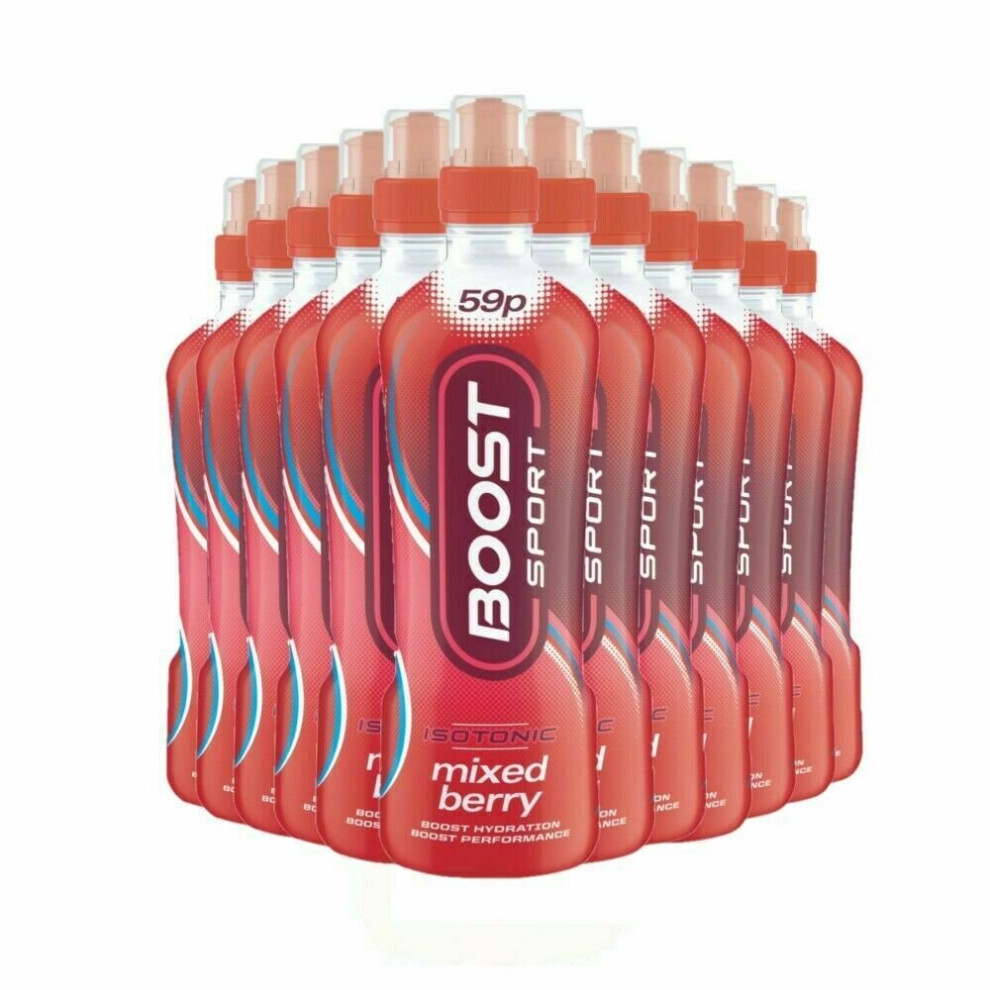 (Mixed Berry) Boost Sport Isotonic Energy Drink 12x500ml