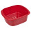 URBN-CHEF (Glitter Red) 11L Rectangular Stackable Washing Up Bowl Sink 1