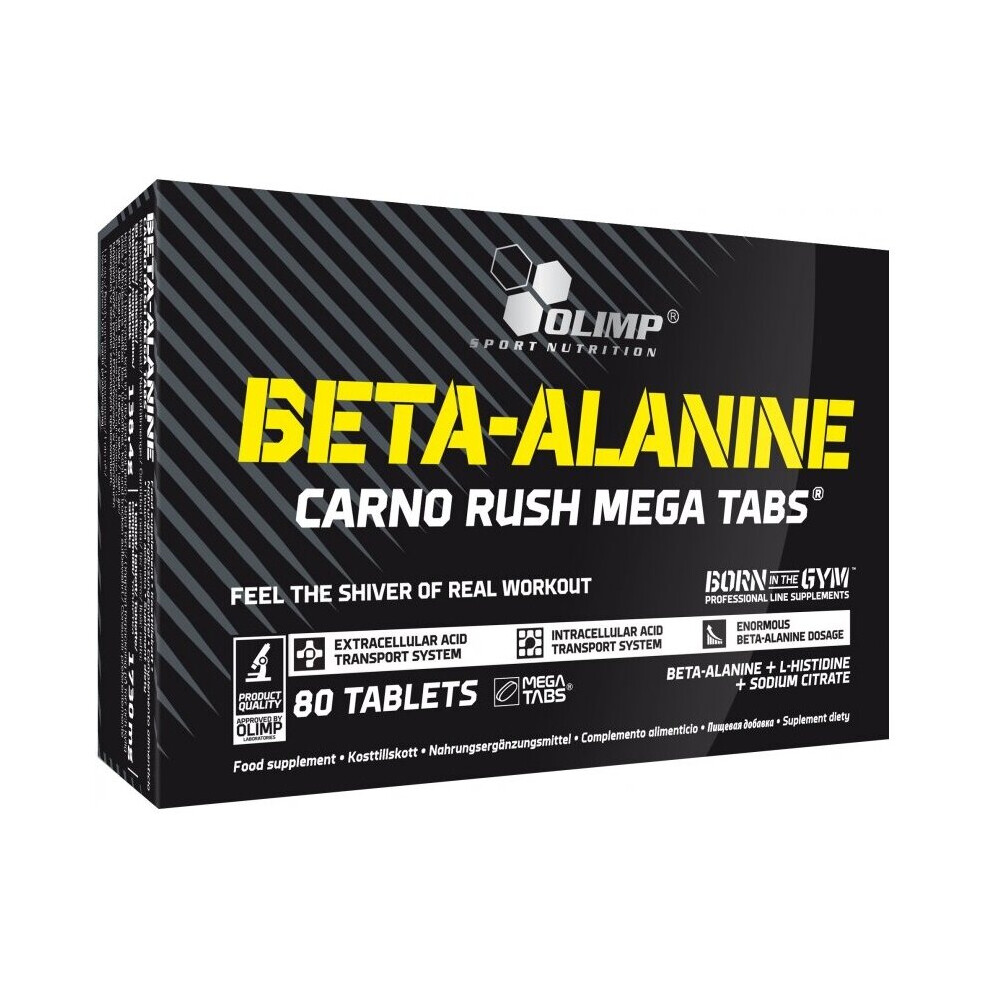 Beta Alanine - Carno Rush Mega Tabs - 80 tablets (EAN 5901330076091)