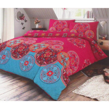 (Single) Indian Duvet Cover Set with Mandala Medallions