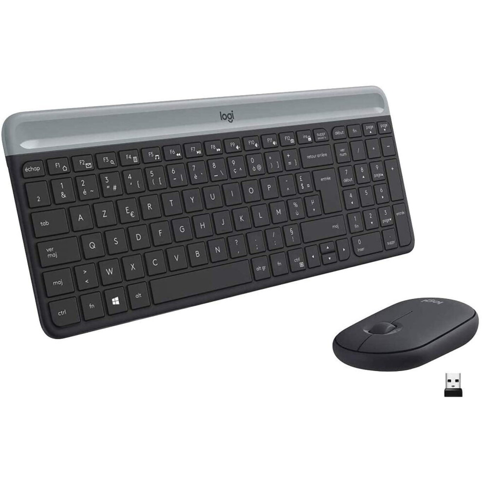 Logitech MK470 Slim Wireless Keyboard and Mouse Combo (Graphite)
