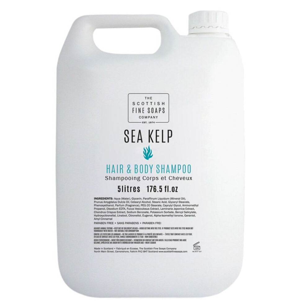 Scottish Fine Soaps Sea Kelp Hair & Body Shampoo ~ 2 x 5 Litre