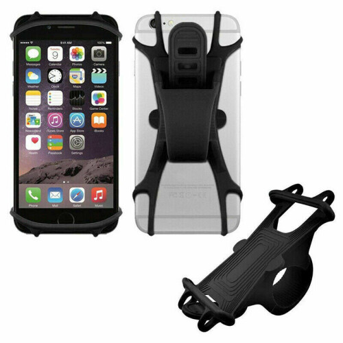 Bike Prams Handlebar Elastic Flexible Light Silicon Smart Phone Holder