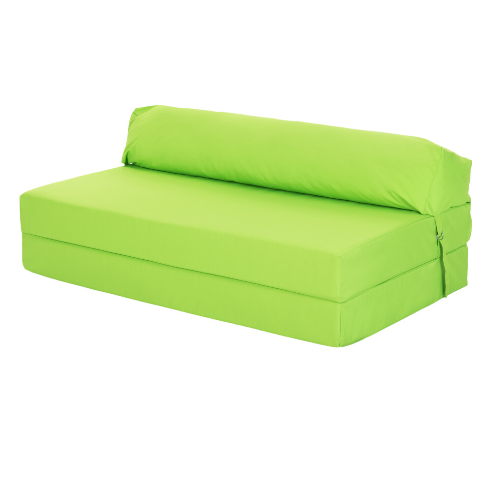 Lime green online futon