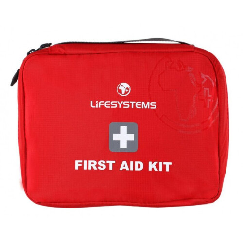 First aid kit 21 x 16 x 6 cm polyester red