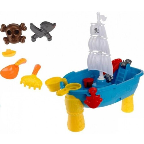 sand and water table pirates junior 54 cm 19-piece 1