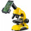 National Geographic microscope set 19 cm 40x-800x yellow 2