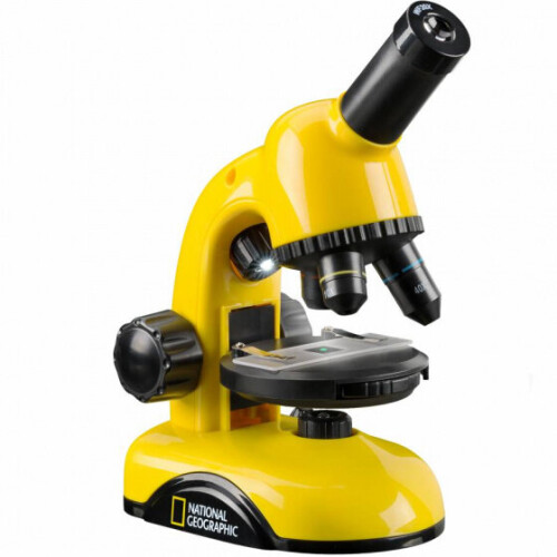 National Geographic microscope set 19 cm 40x-800x yellow