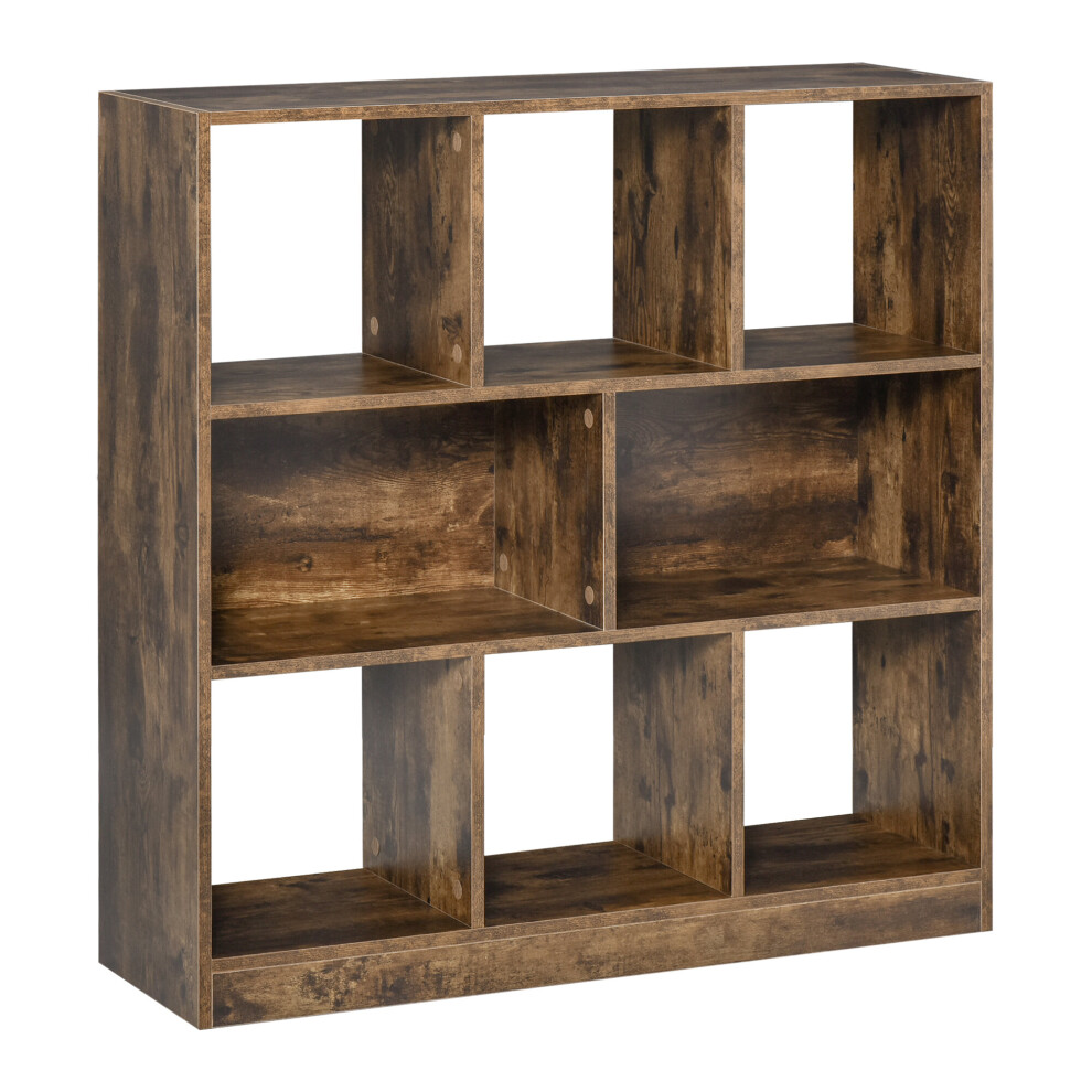 HOMCOM Storage Shelf 3-Tier Bookcase Display Rack Home Organizer