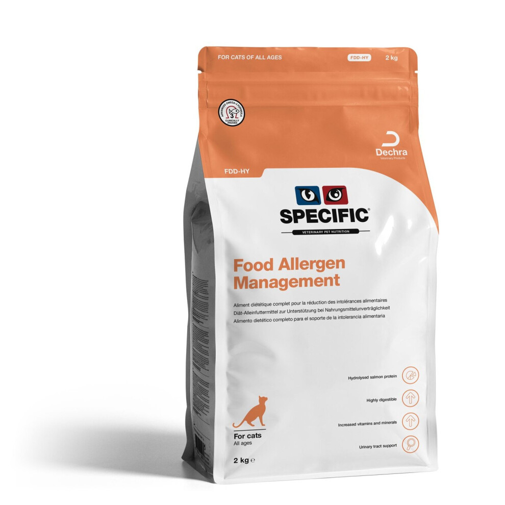 (2kg) Dechra Specific Fdd-hy Cat Food Allergy Management