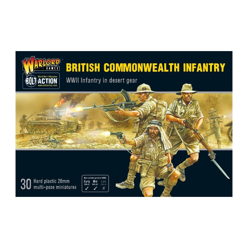 Warlord Bolt Action British Commonwealth Infantry