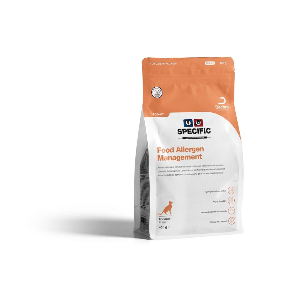 (400g x 4) Dechra Specific Fdd-hy Cat Food Allergy Management