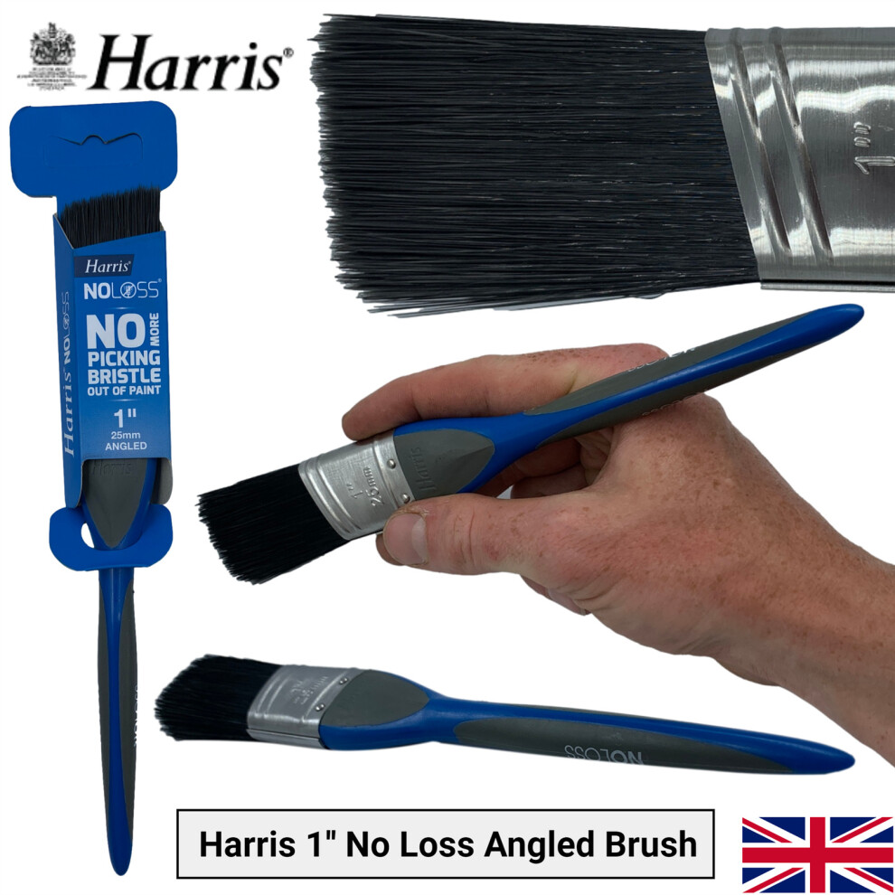 Harris No Loss Paint Brush 1'' Angled Cutting In Edging DIY Painting