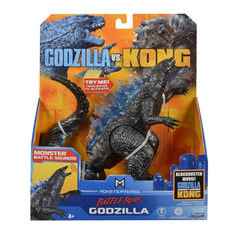 Monsterverse Black Godzilla vs Kong 7" Godzilla Figure with Sound