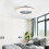 Living And Home Dimmable LED Ceiling Fan Light with Remote Control 3