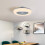Living And Home Dimmable LED Ceiling Fan Light with Remote Control 5
