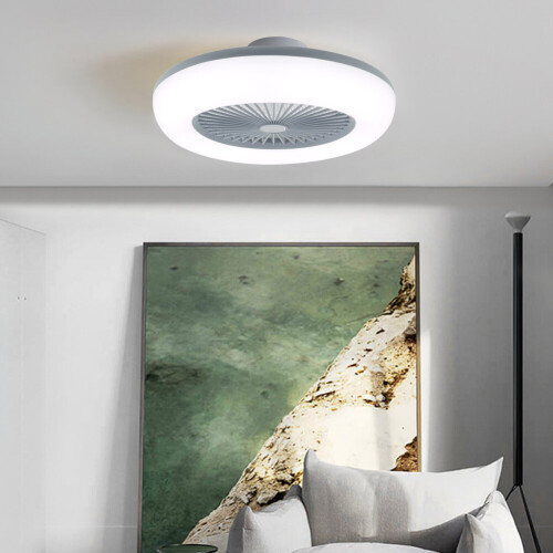 Living And Home Dimmable LED Ceiling Fan Light with Remote Control