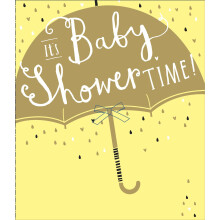 It's Baby Shower Time! Enjoy New Baby Greeting Card Foiled Greetings Cards