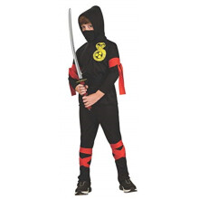 Haunted House Schwarzes Ninja-Kostm fr Kinder, Gre S