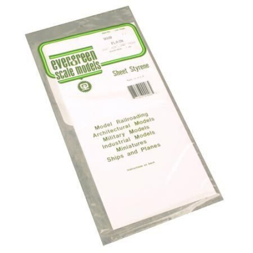 Evergreen Evergreen 9008 Wit Polystyreen Bord Set van 3