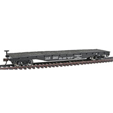 Bachmann Trains - 52 'Carro plano - Norfolk & Western - Ho Scale