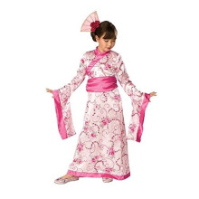 Costume de princesse asiatique en kimono rose pour enfant, taille L