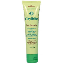 Zion Health Claybrite Natural Toothpaste, Natural Mint, 4 Ounce (Packaging may vary)