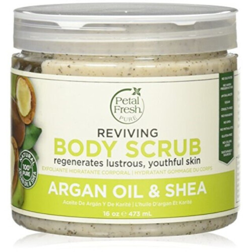 Petal Fresh Argan Shea Body Scrub, 16 Ounce