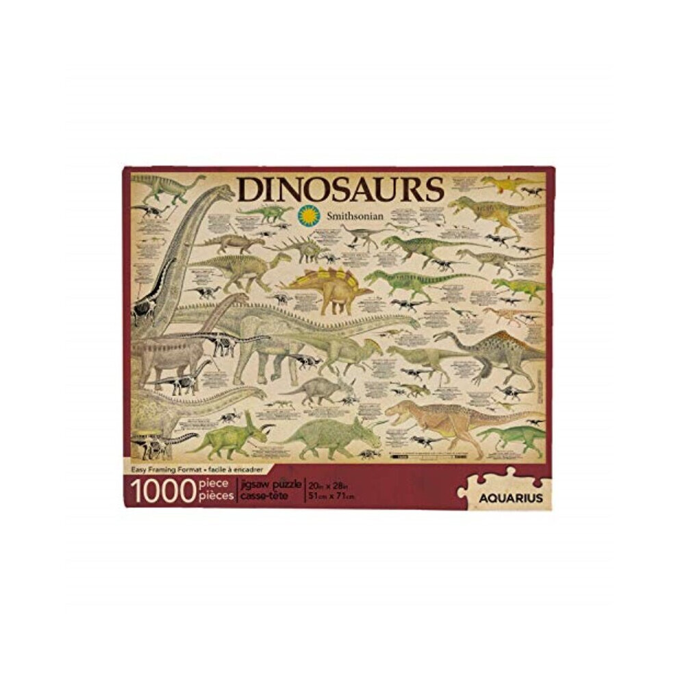 Photos - Jigsaw Puzzle / Mosaic Aquarius Smithsonian Dinosaurs 1000 Piece Jigsaw Puzzle 65311